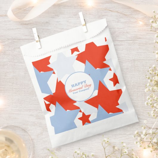抽象芸術スターメモリアルデーイベントパーティー フェイバーバッグ (クリップ留めされた状態)