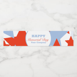 抽象芸術スターメモリアルデーイベントパーティー ペットボトルラベル