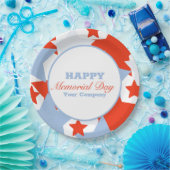 抽象芸術スターメモリアルデーイベントパーティー ペーパープレート (パーティー)