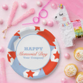 抽象芸術スターメモリアルデーイベントパーティー ペーパープレート (パーティー)