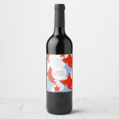 抽象芸術スターメモリアルデーイベントパーティー ワインラベル (正面)