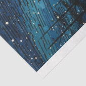 抽象芸術スターリーナイトフォレストデクページ紙 薄葉紙 (詳細)