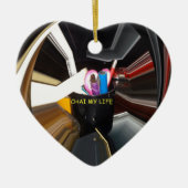 抽象芸術スチルライフティーマグオフィス文房文房芸術 セラミックオーナメント (正面)