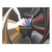 抽象芸術スチルライフティーマグオフィス文房文房芸術 ノートパッド (正面)