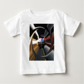 抽象芸術スチルライフティーマグオフィス文房文房芸術 ベビーTシャツ (正面)