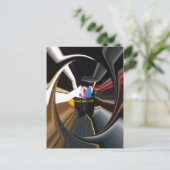 抽象芸術スチルライフティーマグオフィス文房文房芸術 ポストカード (スタンド正面)