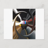 抽象芸術スチルライフティーマグオフィス文房文房芸術 ポストカード (正面)