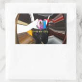 抽象芸術スチルライフティーマグオフィス文房文房芸術 長方形シール (バッグ)