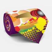 抽象芸術スティールパン(パンスティックとスプラッシュ付き) ネクタイ (ロール)