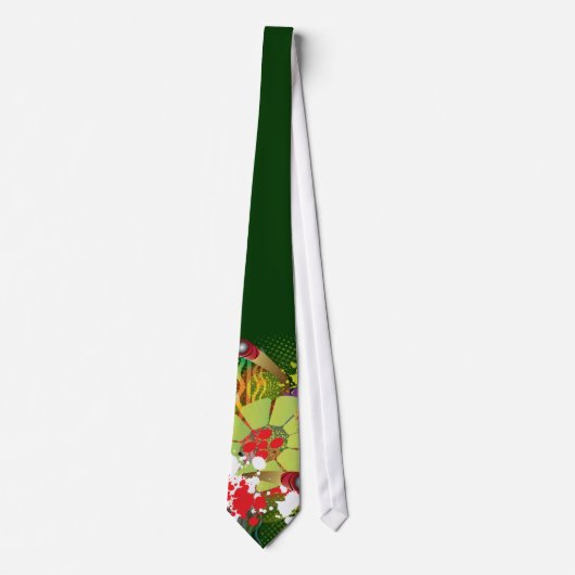 抽象芸術スティールパン(パンスティックとスプラッシュ付き) ネクタイ (正面)