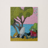 抽象芸術ステインガラス ジグソーパズル (縦)