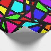 抽象芸術ステンドグラス幾何学模様 ラッピングペーパー (角)