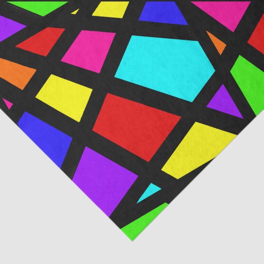 抽象芸術ステンドグラス幾何学模様 薄葉紙 (詳細)