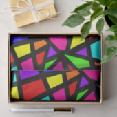 抽象芸術ステンドグラス幾何学模様 薄葉紙 (ギフト)