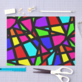 抽象芸術ステンドグラス幾何学模様 薄葉紙 (クラフト)