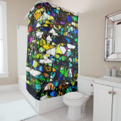 抽象芸術ステンドグラス シャワーカーテン (インサイチュ)