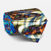 抽象芸術ステンドグラス – ネックタイ ネクタイ (ロール)