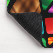 抽象芸術ステンドグラス マウスパッド (コーナー)