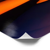 抽象芸術ステンドグラス（鮮やかな色） ポスター (コーナー)