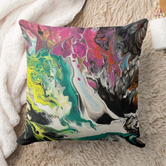 抽象芸術ステートメントピース装飾用クッション クッション (ブランケット)