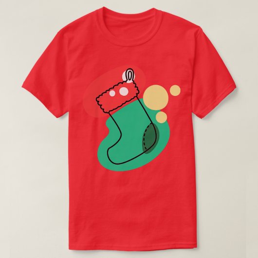 抽象芸術ストッキング Tシャツ (デザイン正面)