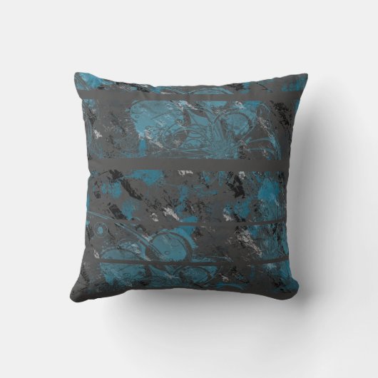 抽象芸術ストライプと クッション (裏面)