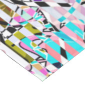 抽象芸術ストライプのパタストライプーンターコイズp テーブルクロス (アングル)