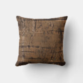 抽象芸術ストライプの茶 クッション (裏面)