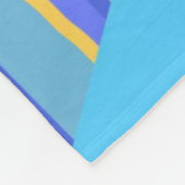 抽象芸術ストライプアート フリースブランケット (角)