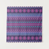 抽象芸術ストライプエスニック模様、装飾用ビンタグ タペストリー (正面)