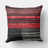 抽象芸術ストライプパステルウッド#2 クッション (裏面)