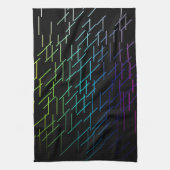 抽象芸術ストライプパターン キッチンタオル (縦)