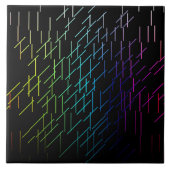 抽象芸術ストライプパターン タイル (正面)