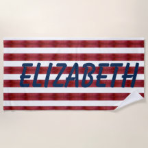 抽象芸術ストライプビーチタオル