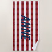 抽象芸術ストライプビーチタオル ビーチタオル (正面)