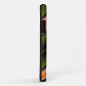 抽象芸術ストライプ対角線（オレンジ、緑、黒） Case-Mate iPhoneケース (裏面/右)