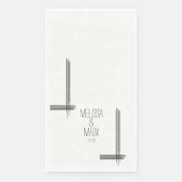 抽象芸術ストライプ手書き名結婚の値