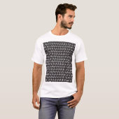 抽象芸術ストライプ水平ヴィンテージ背景 Tシャツ (正面フル)