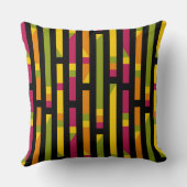 抽象芸術ストライプ170615 (1) – 対角線（黒） クッション (裏面)