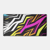 抽象芸術ストライプ デスクマット (正面)