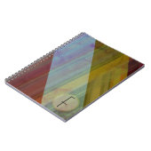 抽象芸術ストライプ/モノグラム ノートブック (左側)