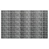 抽象芸術ストリップの垂直パターン – 白の上に黒 ファブリック (ヤード)