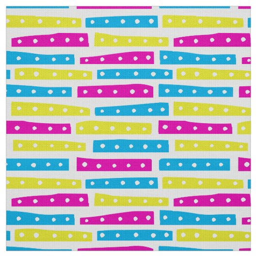 抽象芸術ストリップパターン – 白の色02 ファブリック (見本)