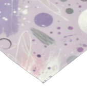 抽象芸術ストリップ絵を描アント付き紫色の円 テーブルクロス (アングル)