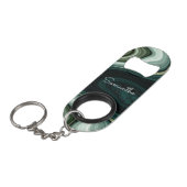 抽象芸術ストーンスワール名前をカスタムする キーホルダー栓抜き (正面アングル)