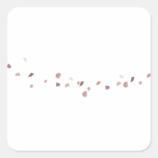 抽象芸術ストーンズ – タイル貼り スクエアシール (正面)