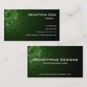 抽象芸術スネークスキン名刺 名刺 (正面/裏面)