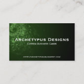 抽象芸術スネークスキン名刺 名刺 (裏面)