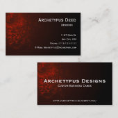 抽象芸術スネークスキン名刺 名刺 (正面/裏面)