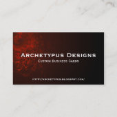 抽象芸術スネークスキン名刺 名刺 (裏面)